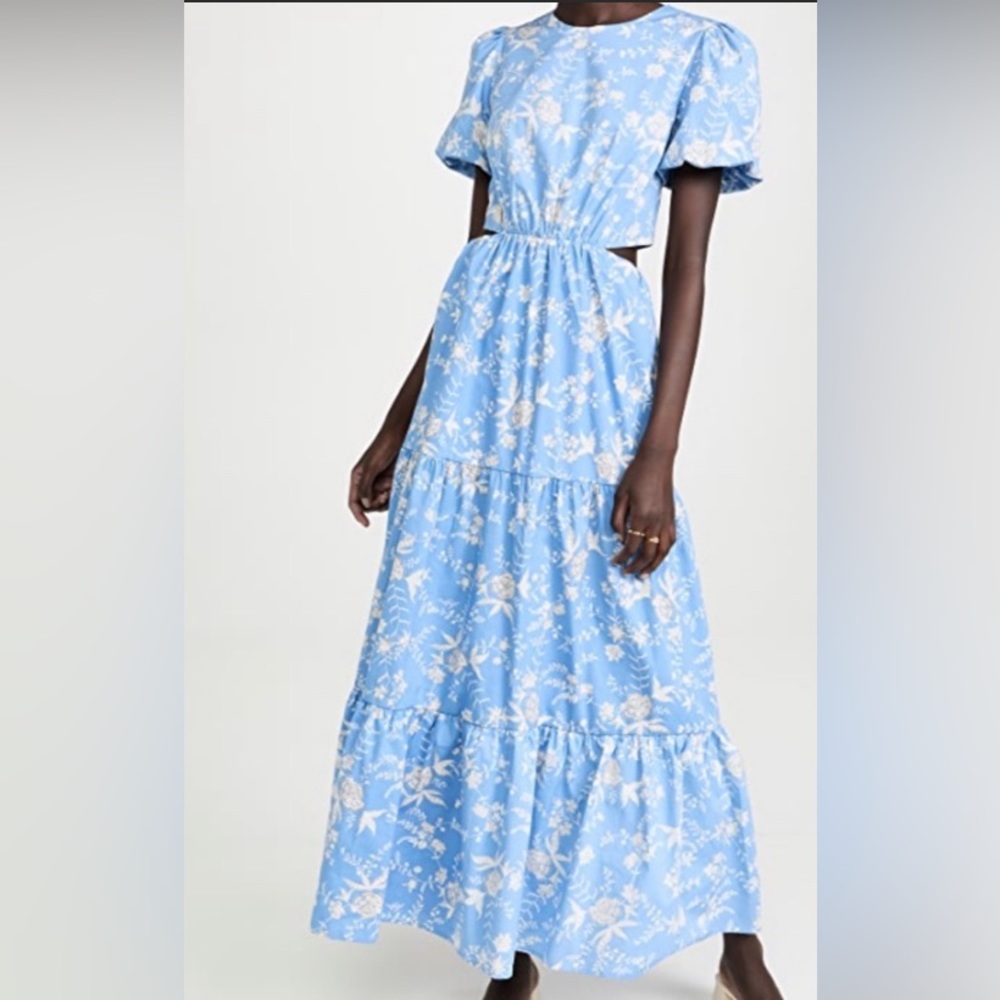 WAYF - Plaza Cut Out Maxi - Sky Blue